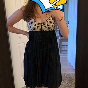 Black babydoll dress